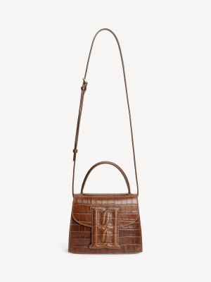 By Malene Birger Ramil Leather Shoulder Tasker Bison | DK_BB77743