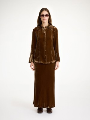 By Malene Birger Rosiannas Velvet Skjorte Bison | DK_BB95810