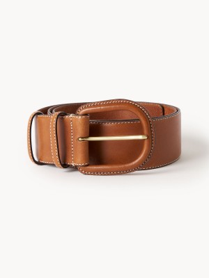 By Malene Birger Salinna Leather Bælter Caramel Cafe | DK_BB59837