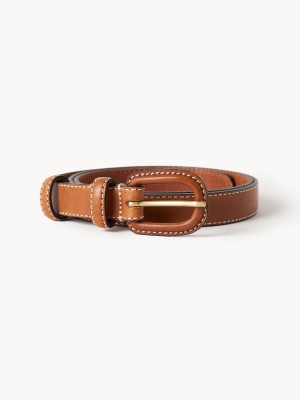 By Malene Birger Salio Leather Bælter Caramel Cafe | DK_BB65124