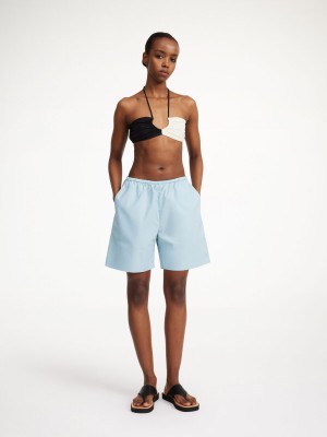 By Malene Birger Seabay Bikini Top Badetøj Sort Hvide | DK_BB54333
