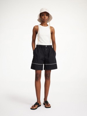 By Malene Birger Siara Organic Cotton Shorts Sort | DK_BB48105