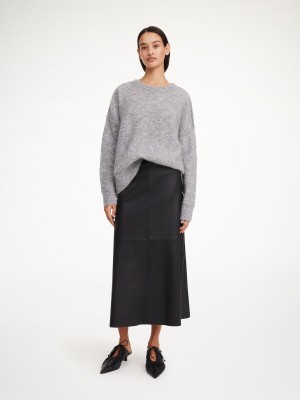 By Malene Birger Simoas Leather Nederdel Sort | DK_BB26949