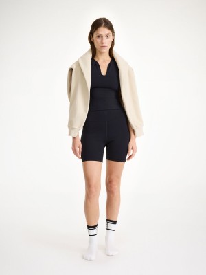 By Malene Birger Siola Atheletic Shorts Sort | DK_BB48937