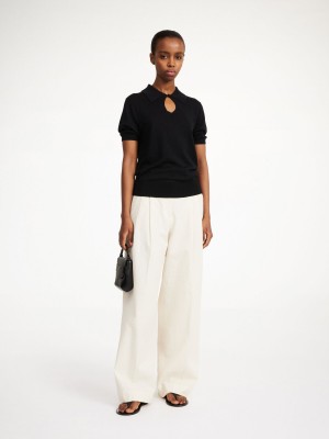 By Malene Birger Talallia Top Strikkevarer Sort | DK_BB18626