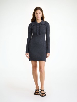By Malene Birger Tonai Merino Wool Kjole Grå | DK_BB85158