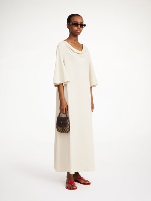 By Malene Birger Yalia Maxi Kjole Oyster Gray | DK_BB63778
