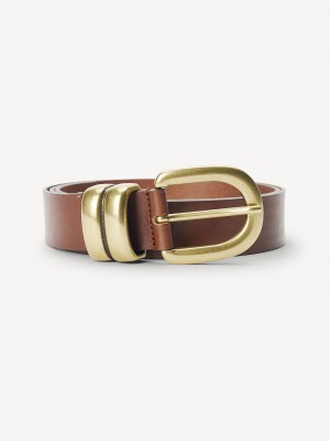 By Malene Birger Zoira Leather Bælter Mørkebrune | DK_BB31892