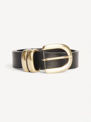 By Malene Birger Zoira Leather Bælter Sort | DK_BB24383
