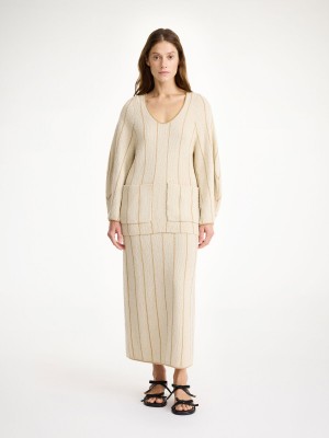 By Malene Birger Zoita Blouse Strikkevarer Oyster Gray | DK_BB77379
